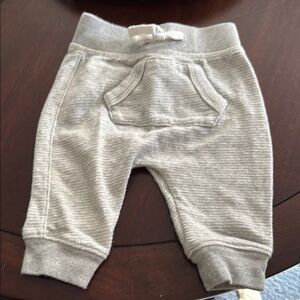 GAP Gray Textured Sweatpants with Elastic Waistband